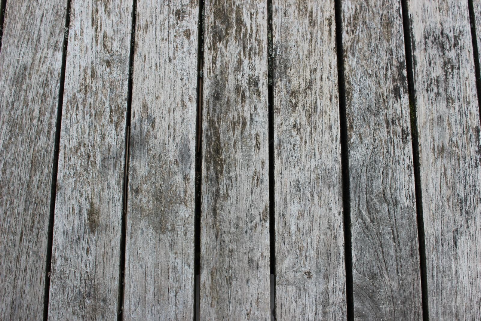 Weathered gray deck boards